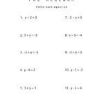 Eighth Grade Pre Algebra Worksheets  Ednatural Intended For 8Th Grade Algebra Worksheets
