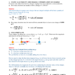 Electric Charge And Electric Field Example Problems With  Studocu Also Charge And Electricity Worksheet Answers