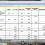Electrical Commercial Load Calculation Ewc Ch#3 10 09 12   Youtube With Regard To Electrical Panel Load Calculation Spreadsheet
