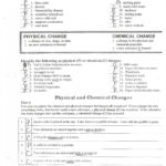Elegant Matter Properties And Changes Worksheet Answers – 7Th Grade As Well As Physical And Chemical Properties And Changes Worksheet