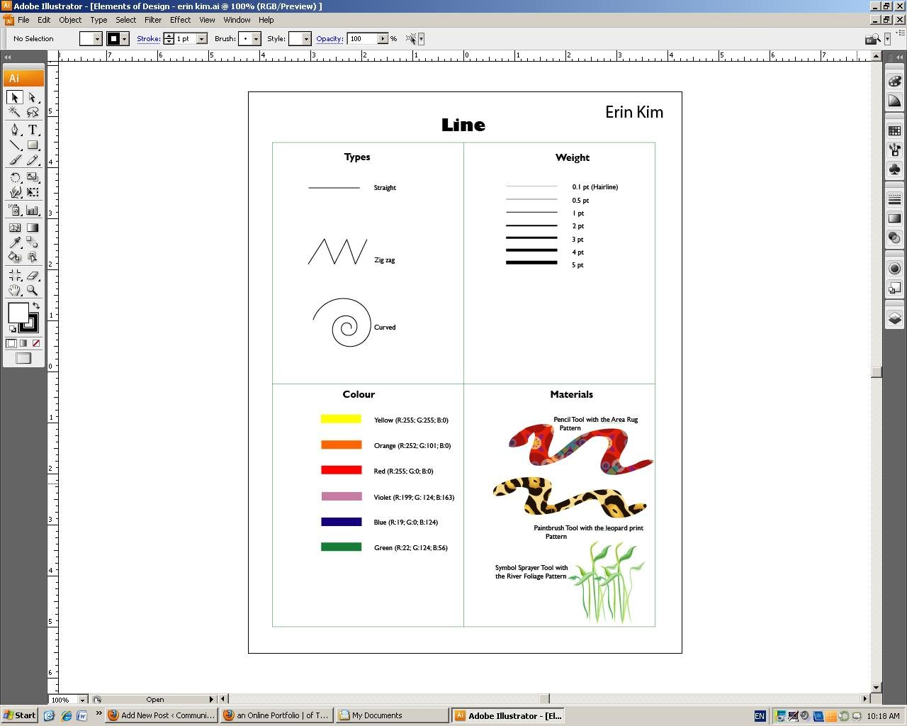 Elements Of Design  Communications Technology And Adobe Illustrator Worksheets