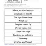 End Of Sentence Punctuation Printable Worksheets Enchantedlearning For Punctuate The Sentence Worksheet