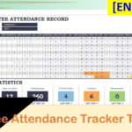 Eng] Employee Attendance Tracker Template   Free Excel Template By ... Throughout Leave Tracking Spreadsheet