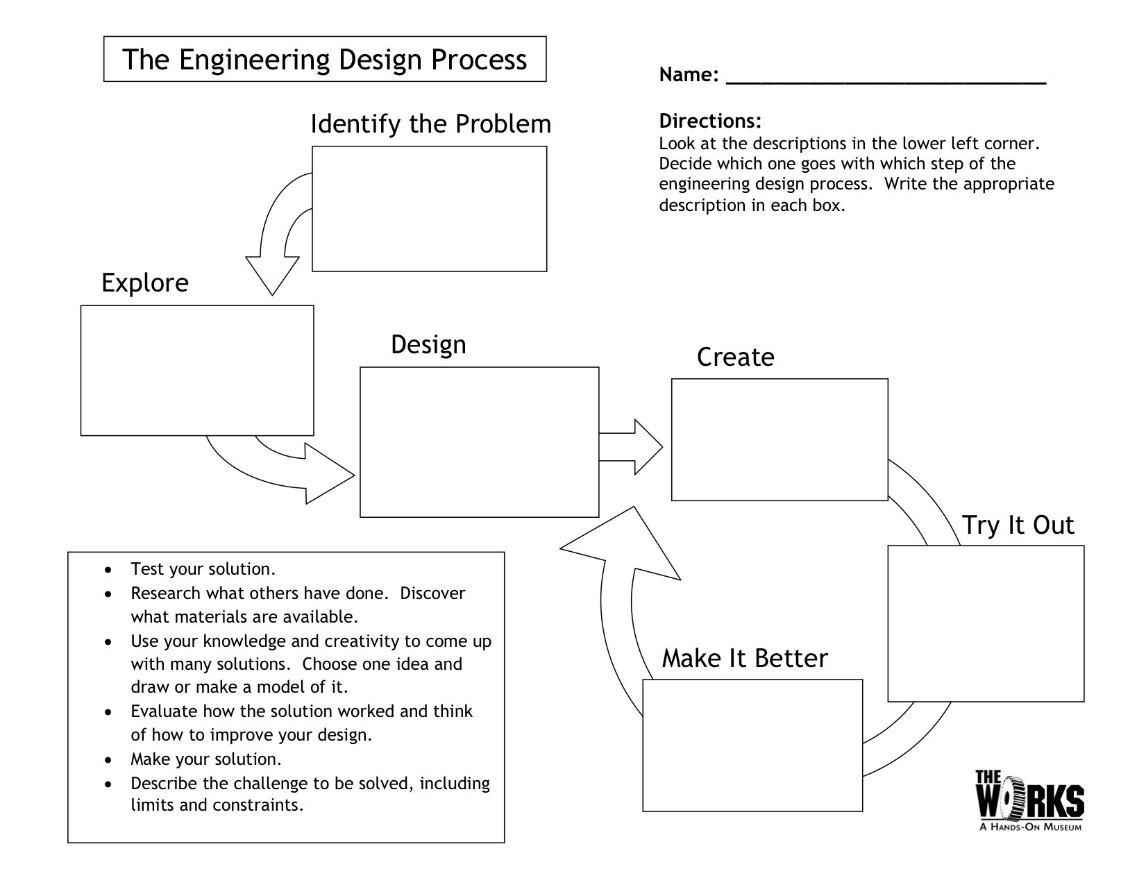 Engineering Design Process Worksheet Pdf Excelguider