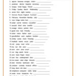 English Esl Basic Vocabulary Worksheets  Most Downloaded 37 Results Intended For English For Beginners Worksheets