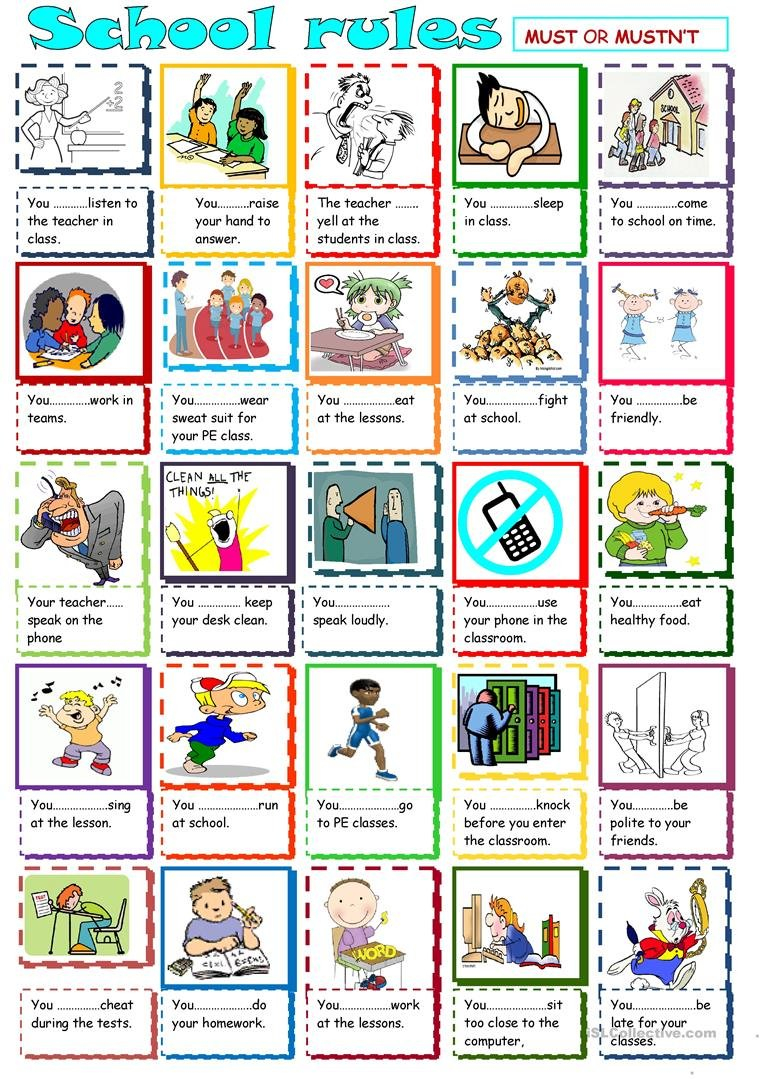 English Esl Classroom Rules Worksheets  Most Downloaded 36 Results With Classroom Rules Worksheets For First Grade
