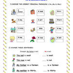 English Esl Personal Pronouns Worksheets  Most Downloaded 154 Results For Subject Pronoun Worksheets For Grade 2