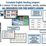 English Reading Program Grade 1 Lesson 13 – Ee And Oo Phonic Also Phonics Worksheets Grade 1