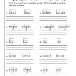 English Words Worksheets For Grade 1  Ednatural For Free Printable Spelling Worksheets For Grade 1