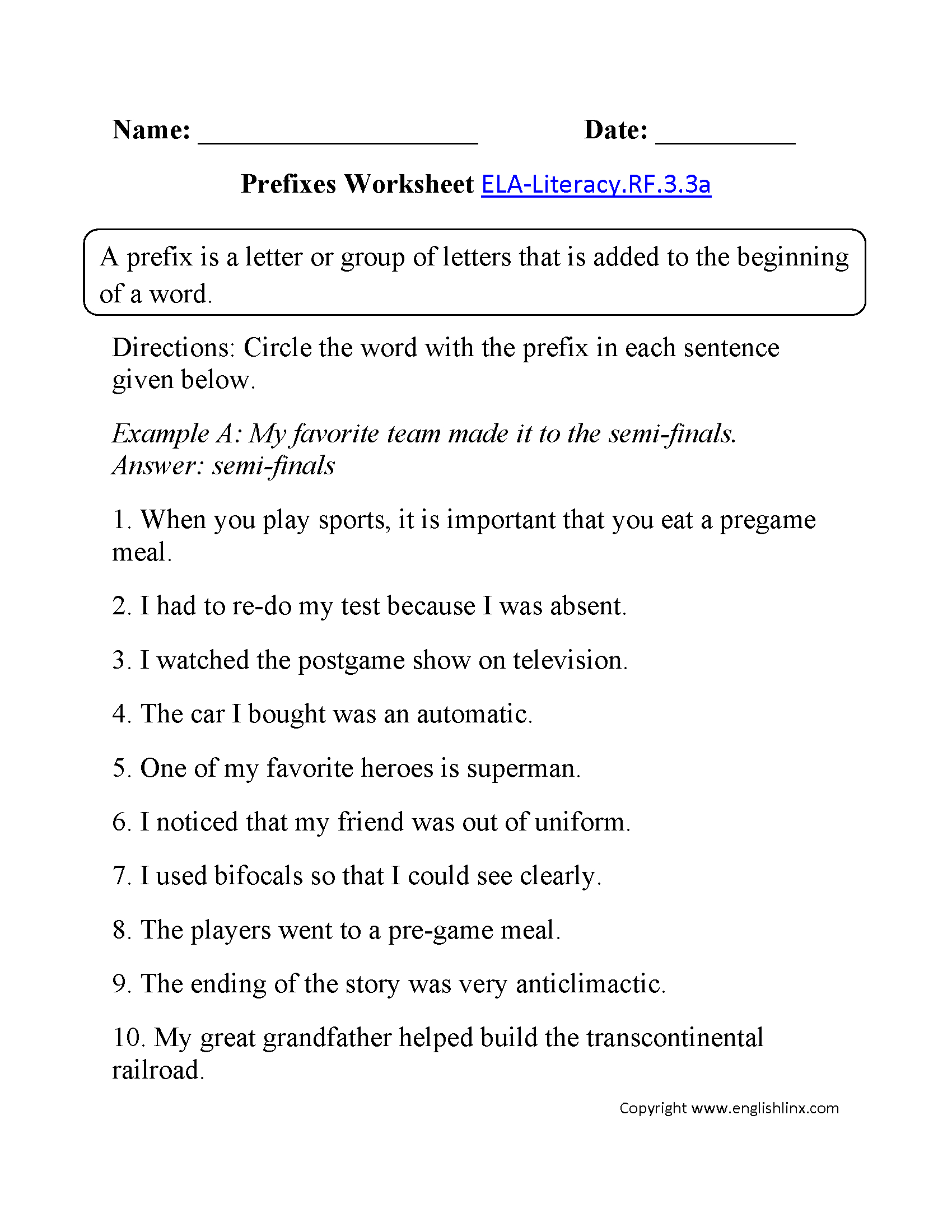 English Worksheets  Common Core Aligned Worksheets For Middle School English Worksheets