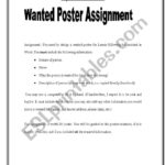 English Worksheets Of Mice And Men Wanted Poster Regarding Of Mice And Men Worksheets