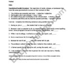 English Worksheets Parallel Structure Practice Along With Parallel Structure Practice Worksheet