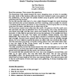 English Worksheets  Reading Worksheets In Year 6 Reading Comprehension Worksheets
