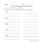 English Worksheets  Spelling Worksheets Throughout Word Family Worksheets Pdf
