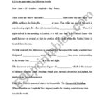 English Worksheets Time Zones With Time Zone Worksheet