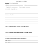 Englishlinx  Book Report Worksheets Throughout Close Reading Worksheet High School