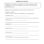 Englishlinx  Capitalization Worksheets As Well As Capitalization Worksheets 2Nd Grade