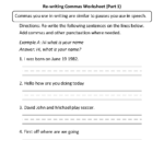 Englishlinx  Commas Worksheets Along With Writing Dialogue Worksheet