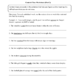 Englishlinx  Context Clues Worksheets Along With Restating Sentences Worksheet
