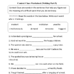 Englishlinx  Context Clues Worksheets Also Context Clues Worksheets 3Rd Grade