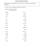 Englishlinx  Homophones Worksheets With Regard To Homophones Practice Worksheet