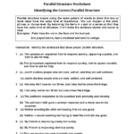 Englishlinx  Parallel Structure Worksheets Or Text Structure Worksheet Pdf