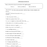 Englishlinx  Punctuation Worksheets In Punctuate The Sentence Worksheet