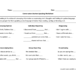 Englishlinx  Speaking Worksheets Pertaining To Basic Conversation Skills Worksheets