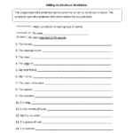 Englishlinx  Subject And Predicate Worksheets Within 6Th Grade Language Arts Worksheets Pdf