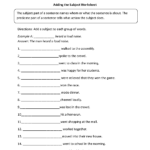 Englishlinx  Subject And Predicate Worksheets Within Grammar Worksheets For High School