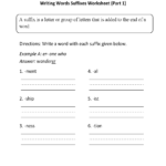 Englishlinx  Suffixes Worksheets Intended For Suffix Ly Worksheet Pdf