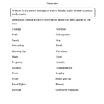 Englishlinx  Theme Worksheets Or Theme Worksheets 3Rd Grade