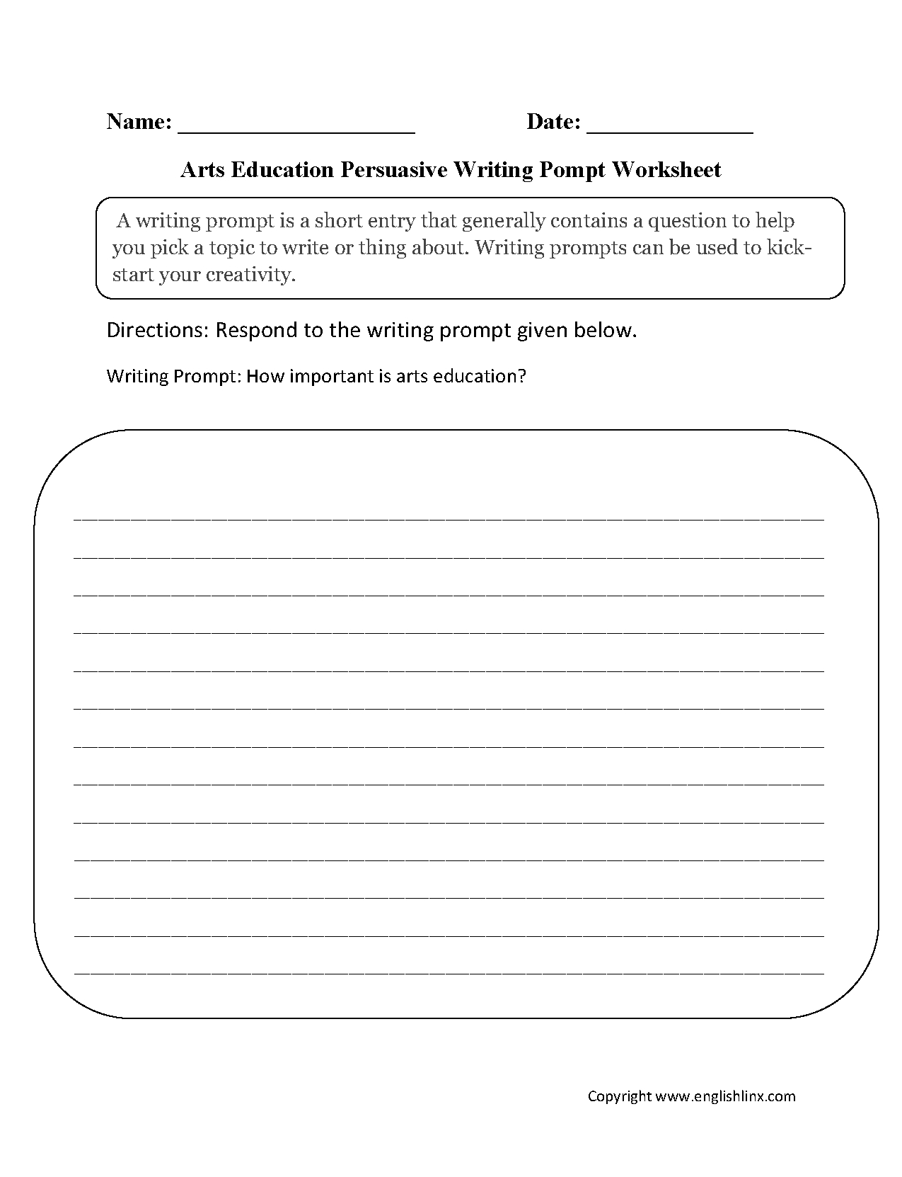Englishlinx  Writing Prompts Worksheets Along With 2Nd Grade Writing Prompts Worksheets