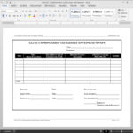 Entertainment Business Gift Expenses Report Template Also Business Expenses Template