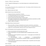 Enzyme Prelab Or Pre Lab Activity Worksheet Answers