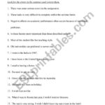 Error Correction Worksheet  Esl Worksheetyflim And Grammar Correction Worksheets