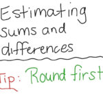 Estimate Sums And Differences  Math Rounding Elementary Math With Regard To Estimating Sums And Differences Worksheets