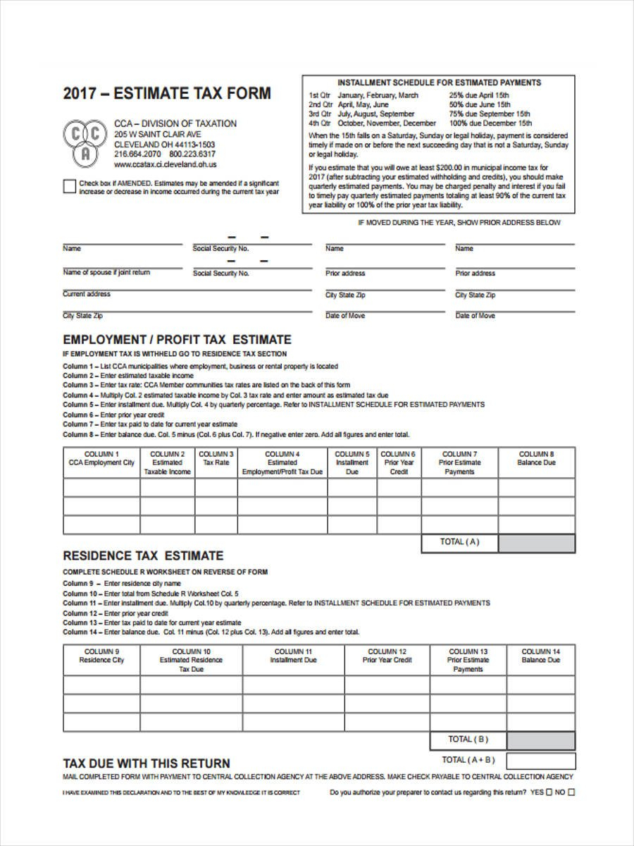 Estimated Tax Worksheet  Free Worksheets Library  Download And Print Together With Estimated Tax Worksheet