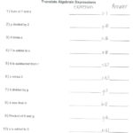 Evaluating Algebraic Expressions Worksheets Math – Almuheetclub Within Simplifying Algebraic Expressions Worksheet