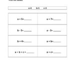 Evaluating Algebraic Expressions Worksheets Math – Diucpcclub With Regard To Evaluating Expressions Worksheet