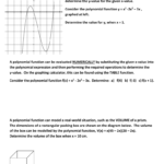 Evaluating Polynomial Functions As Well As Polynomial Functions Worksheet