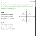Ex 33 1  In Which Quadrant Or On Which Axis Do Each Of Regarding 1 1 Points Lines And Planes Worksheet Answers