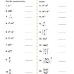 Ex Comb Properties Of Exponents Combined Additional Practice For Properties Of Exponents Worksheet Answers