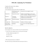 Example Tax Worksheet  Pos301 Arizona And Federal Government Throughout Federal Tax Worksheet