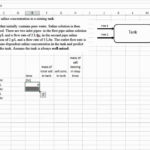 Excel 18 (Problem 33) Time Dependent Modeling Of A Mass Balance ... For Mass Balance Spreadsheet Template
