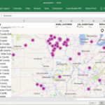 Excel 2016 Visualize Data On Bing Maps   Youtube Within Excel Spreadsheet To Map