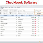 Excel Checkbook Software Checkbook Register Spreadsheet  Etsy For Checking Account Reconciliation Worksheet