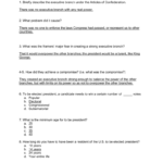 Executive Branch Practice Test Answers Throughout The Executive Branch Worksheet