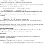 Experiment 17Chemical Reactions Lab  Pdf For Types Of Chemical Reactions Worksheet Pogil