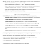 Experimental Design Worksheet Together With Experimental Design Worksheet Scientific Method